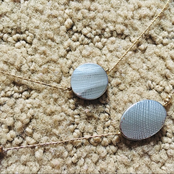 Gold and silver necklace with gold chain - Picture 2 of 4